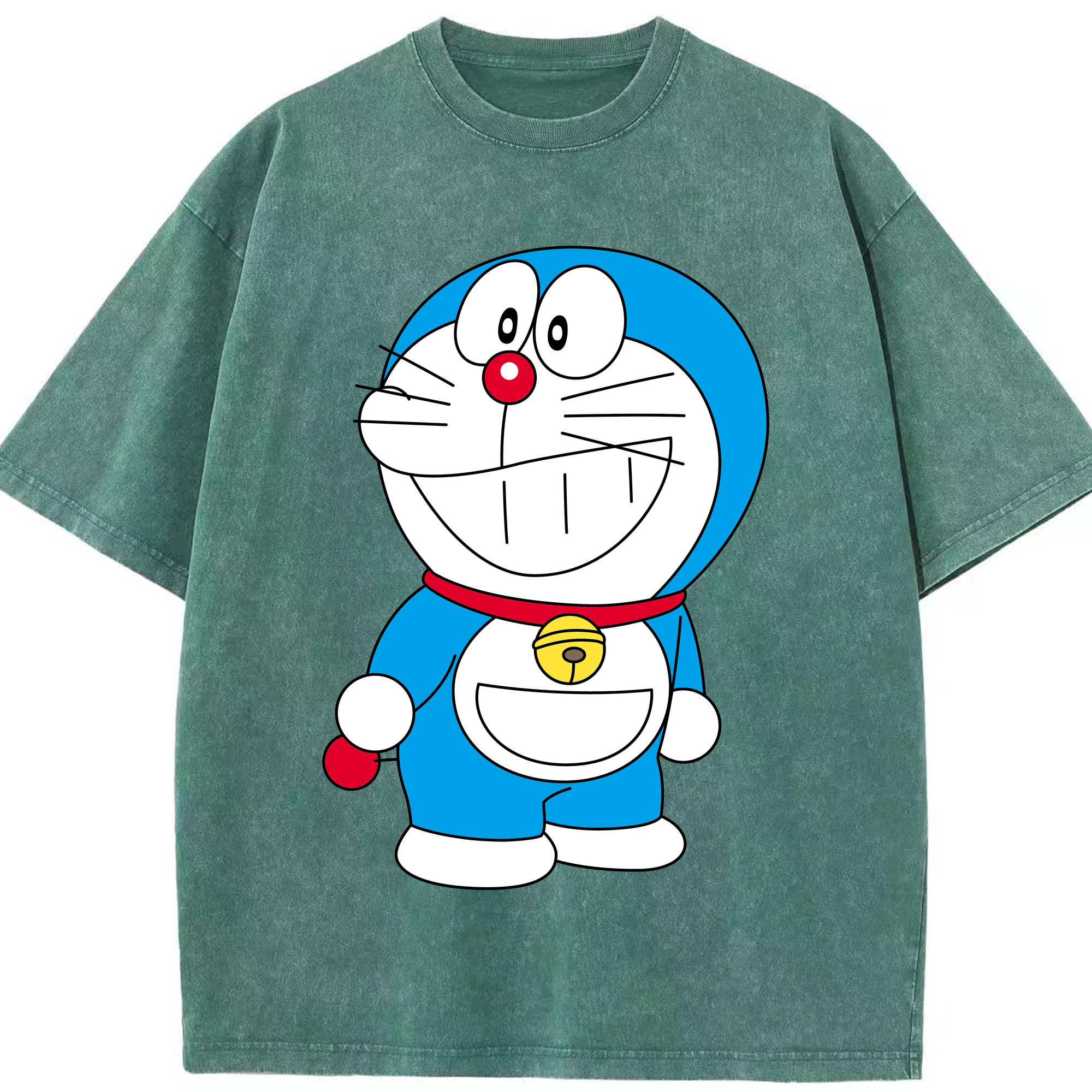 （画像用） ドラえもん Doraemon 綿100% ヴィンテージ風 半袖Tシャツ（フロントプリント）